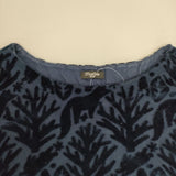 marble sud キツネ 森 トロイメライ ベロアジャガードプルオーバー カットソー ネイビー レディース マーブルシュッド【中古】5-1020T∞