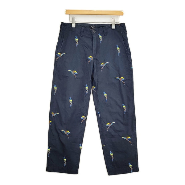 marble sud 鳥刺繍 オウム 077F033061 パンツ ネイビー レディース マーブルシュッド【中古】5-1103G♪