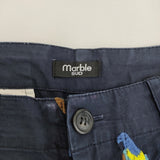 marble sud 鳥刺繍 オウム 077F033061 パンツ ネイビー レディース マーブルシュッド【中古】5-1103G♪