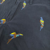 marble sud 鳥刺繍 オウム 077F033061 パンツ ネイビー レディース マーブルシュッド【中古】5-1103G♪