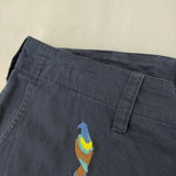 marble sud 鳥刺繍 オウム 077F033061 パンツ ネイビー レディース マーブルシュッド【中古】5-1103G♪