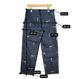 marble sud 鳥刺繍 オウム 077F033061 パンツ ネイビー レディース マーブルシュッド【中古】5-1103G♪