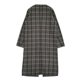 Ciaopanic CP15P0085040100 チェック ノーカラー コート グレー ブラック レディース チャオパニック【中古】5-1018T♪