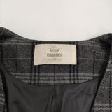 Ciaopanic CP15P0085040100 チェック ノーカラー コート グレー ブラック レディース チャオパニック【中古】5-1018T♪