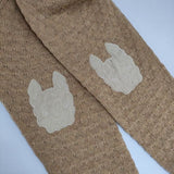 didizizi 犬のエルボーパッチ ウールナイロン セーター ニット ベージュ系 レディース ディディジジ【中古】5-1020T∞