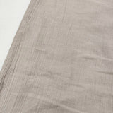 ARMEN バンドカラー ロングシャツ ガーゼ サイズ2 インド製 チュニック 長袖シャツ グレージュ レディース アーメン【中古】5-1103M♪