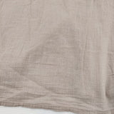 ARMEN バンドカラー ロングシャツ ガーゼ サイズ2 インド製 チュニック 長袖シャツ グレージュ レディース アーメン【中古】5-1103M♪