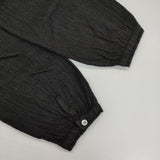 soil インド製 ウールリネン フリルカラー ブラウス シャツ ブラック レディース ソイル【中古】5-1020T∞