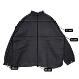 soil インド製 ウールリネン フリルカラー ブラウス シャツ ブラック レディース ソイル【中古】5-1020T∞