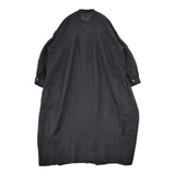 soil インド製 バンドカラー ウールリネン タック ワンピース ブラック レディース ソイル【中古】5-1020T∞