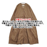 soil ドットプリント ギャザー Vネックシャツワンピ サイズ2 ワンピース ブラウン ホワイト レディース ソイル【中古】5-1103M♪