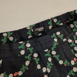 marble sud 花かんむり 刺繍 フレアスカート 078S050093 ロングスカート 濃紺 ネイビー レディース マーブルシュッド【中古】6-0307M∞