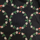 marble sud 花かんむり 刺繍 フレアスカート 078S050093 ロングスカート 濃紺 ネイビー レディース マーブルシュッド【中古】6-0307M∞