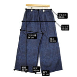 maison de SOIL ドビーチェックペイズリーブロックプリントイージーパンツ 定価27500円 コットン インド製 パンツ 23SS ブルー レディース メゾンドソイル【中古】6-0307M∞
