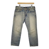 mizuiro-ind インディゴ ストレートデニムパンツ サイズ3 デニムパンツ ブルー レディース ミズイロインド【中古】5-1103G♪