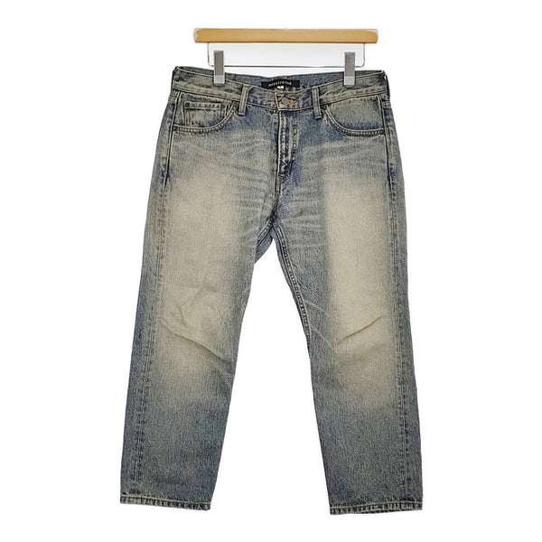 mizuiro-ind インディゴ ストレートデニムパンツ サイズ3 デニムパンツ ブルー レディース ミズイロインド【中古】5-1103G♪