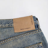 mizuiro-ind インディゴ ストレートデニムパンツ サイズ3 デニムパンツ ブルー レディース ミズイロインド【中古】5-1103G♪