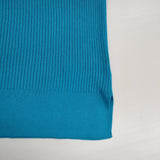 Spick and Span ICE COTTON ノースリーブニット リブニット コットン サイズF セーター ニット 23SS ターコイズブルー レディース スピックアンドスパン【中古】6-0410S△