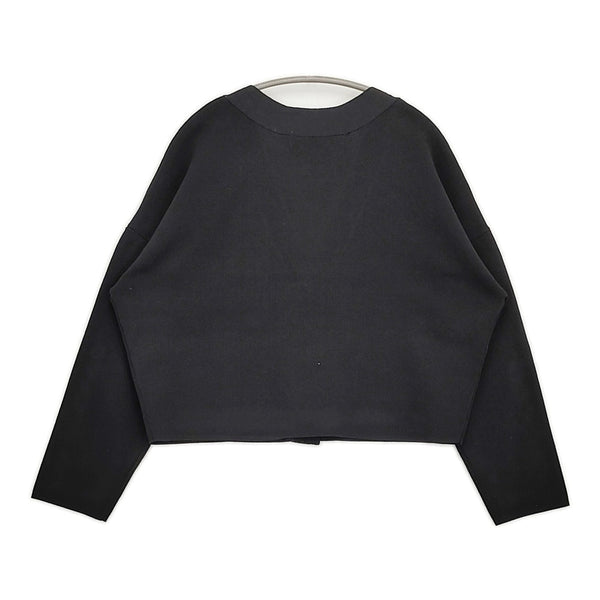 アンクレイヴ uncrave オンワード樫山 Vネックニットカーディガン F/ブラック 黑 トップス ハオリ 羽織り 長袖【2400013468602】 コットンカシミヤニット Vネックカーディガン / UNFILO | ファッション