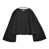 CELERI ショートフレア プルオーバー 定価29700円 Deuxieme Classe取り扱い カットソー 23AW ブラック レディース セルリ【中古】5-1103M♪