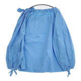 MSGM リボンカラー ブラウス プルオーバーイタリア製 サイズ38 ブラウス シャツ ライトブルー レディース エムエスジーエム【中古】5-1103M♪