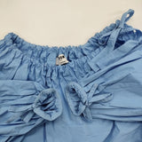 MSGM リボンカラー ブラウス プルオーバーイタリア製 サイズ38 ブラウス シャツ ライトブルー レディース エムエスジーエム【中古】5-1103M♪