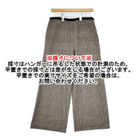 Lisette リネンウール グレンチェック パンツ ブラック ベージュ レディース リゼッタ【中古】5-1013T∞