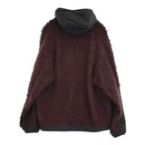 Scye 20周年ナイロン切替ボアフリースジップアップパーカー サイズ38 ブルゾン ワインレッド ブラック レディース サイ【中古】5-1018T♪