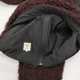 Scye 20周年ナイロン切替ボアフリースジップアップパーカー サイズ38 ブルゾン ワインレッド ブラック レディース サイ【中古】5-1018T♪