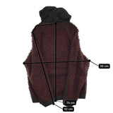 Scye 20周年ナイロン切替ボアフリースジップアップパーカー サイズ38 ブルゾン ワインレッド ブラック レディース サイ【中古】5-1018T♪