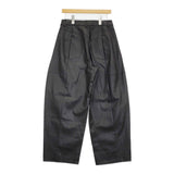 Diagram GRACE CONTINENTAL クラッシュレザーエッグパンツ 定価30800円 24AW 黒 レディース ダイアグラム グレースコンチネンタル【中古】5-0916T♪