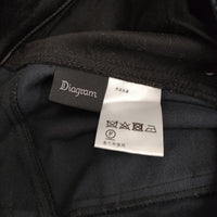 Diagram GRACE CONTINENTAL クラッシュレザーエッグパンツ 定価30800円 24AW 黒 レディース ダイアグラム グレースコンチネンタル【中古】5-0916T♪