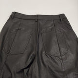 Diagram GRACE CONTINENTAL クラッシュレザーエッグパンツ 定価30800円 24AW 黒 レディース ダイアグラム グレースコンチネンタル【中古】5-0916T♪