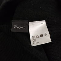 Diagram GRACE CONTINENTAL クーマラムニットトップ 定価31900円 24AW ブラック レディース ダイアグラム グレースコンチネンタル【中古】5-0916T♪
