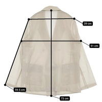 Diagram GRACE CONTINENTAL シアーテーラードジャケット 定50600円 25SS ベージュ レディース ダイアグラムグレースコンチネンタル【中古】5-0916M♪