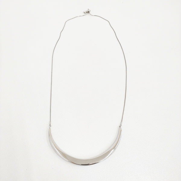 GRACE CONTINENTAL メタルカーブチョーカー 定26400円 0325191506 ネックレス 25SS シルバー レディース グレースコンチネンタル【中古】5-0916G♪