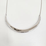 GRACE CONTINENTAL メタルカーブチョーカー 定26400円 0325191506 ネックレス 25SS シルバー レディース グレースコンチネンタル【中古】5-0916G♪