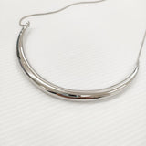 GRACE CONTINENTAL メタルカーブチョーカー 定26400円 0325191506 ネックレス 25SS シルバー レディース グレースコンチネンタル【中古】5-0916G♪
