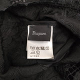 Diagram GRACE CONTINENTAL 刺繍ポンチョトップ 定価31900円 25SS ブラック レディース ダイアグラム グレースコンチネンタル【中古】5-0916M♪