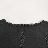 Diagram GRACE CONTINENTAL 刺繍ポンチョトップ 定価31900円 25SS ブラック レディース ダイアグラム グレースコンチネンタル【中古】5-0916M♪