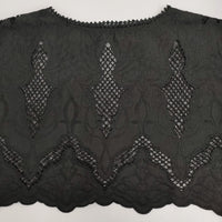 Diagram GRACE CONTINENTAL 刺繍ポンチョトップ 定価31900円 25SS ブラック レディース ダイアグラム グレースコンチネンタル【中古】5-0916M♪