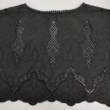 Diagram GRACE CONTINENTAL 刺繍ポンチョトップ 定価31900円 25SS ブラック レディース ダイアグラム グレースコンチネンタル【中古】5-0916M♪
