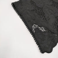 Diagram GRACE CONTINENTAL 刺繍ポンチョトップ 定価31900円 25SS ブラック レディース ダイアグラム グレースコンチネンタル【中古】5-0916M♪