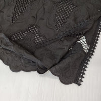 Diagram GRACE CONTINENTAL 刺繍ポンチョトップ 定価31900円 25SS ブラック レディース ダイアグラム グレースコンチネンタル【中古】5-0916M♪