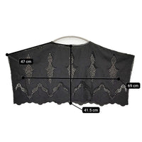 Diagram GRACE CONTINENTAL 刺繍ポンチョトップ 定価31900円 25SS ブラック レディース ダイアグラム グレースコンチネンタル【中古】5-0916M♪