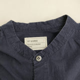 RP WORKS バンドカラーシャツワンピ サイズ1 ワンピース ネイビー レディース【中古】5-1103M♪