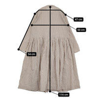 vent blanc RUSTICバンドカラータックギャザーワンピース 定25300円 VBO251303 25SS ベージュ ブラック レディース ヴァンブラン【中古】5-0908M♪