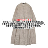 vent blanc RUSTICバンドカラータックギャザーワンピース 定25300円 VBO251303 25SS ベージュ ブラック レディース ヴァンブラン【中古】5-0908M♪