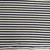 SUNSPEL イギリス製 ボーダー コットン サイズ10 七分袖 Ｔシャツ カットソー ネイビー ホワイト レディース サンスペル【中古】6-0226M∞
