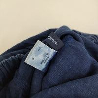 Blue in Green インディゴ染めリネン 高城染工 サルエルパンツ ネイビー レディース ブルーイングリーン【中古】5-0908M♪